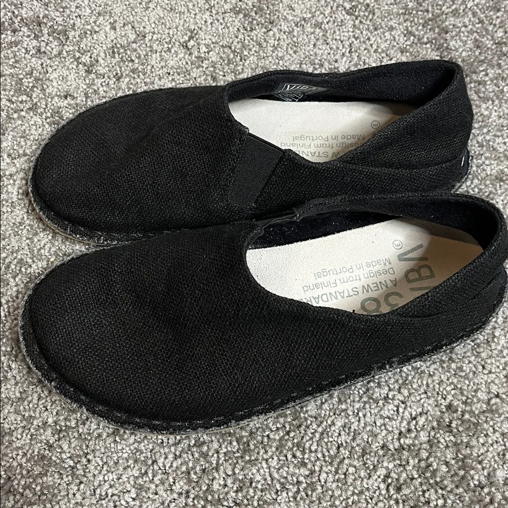 Vibae Zuma black linen constellation shoes - Picture 4 of 6